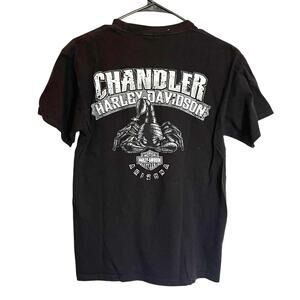 Harley Davidson Chandler Arizona Scorpion Graphic Tee Black T-Shirt Men's Size S
